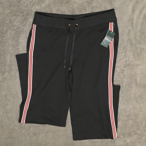 Lauren Ralph Lauren Track Pants With Red And White Side Stripes. - Picture 8 of 8